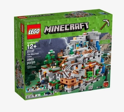 LEGO 21137 Die Berghöhle nicht mehr im Handel erhältlich Minecraft Set werkse...