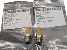 2 Van Air Pneumatic Cone Exhaust Muffler Silencer Noise Suppressor 1/4" Npt NEW