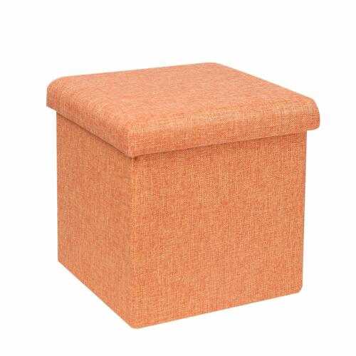 Folding Organizer Storage Ottoman Bench Footrest Stool Coffee Table Cube