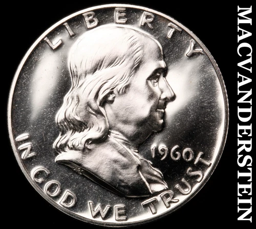 1960 Franklin Half Dollar-Choice Gem Proof Lustrous No Reserve #G7576