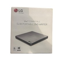 LG GP60NS50 Slim Portable DVD Writer Mac Windows Compatible, Silver open box