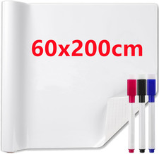 DRY WIPE White Board Paper Self Adhesive / Electrostatic Adsorption Wall Sticker