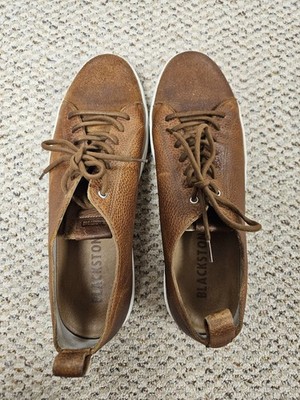 Blackstone Original Brown Low Top Leather Sneakers Shoes Size EU 47
