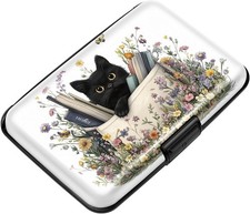 Mini Credit Card Holder for Women or Men,RFID Blocking Slim Hard Card Case ID Ca