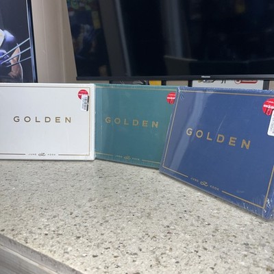 (3) BTS Jungkook Golden Albums - ALL 3 Versions BUNDLE - Brand new & Sealed