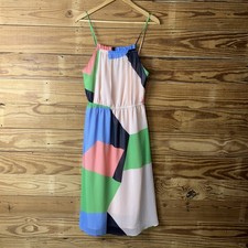 Banana Republic Size Small Spaghetti Strap Maxi Dress Multicolor