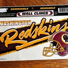 Wincraft Washington Redskins Wall Cling Decal NFL 1996 NOS