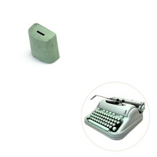 TAB CLEAR Key for Hermes 3000 Typewriter Vtg Original Part Keyboard Green Media thumbnail