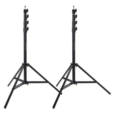 Flashpoint 2x Pro Air-Cushioned Heavy-Duty Light Stand (Black, 9.5')