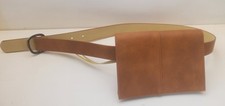 Leather Waist Bag with Adjustable Strap,