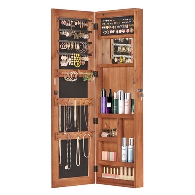 no provide self pick-up.Solid Wood Jewelry Armoire Organizer Cabinet 