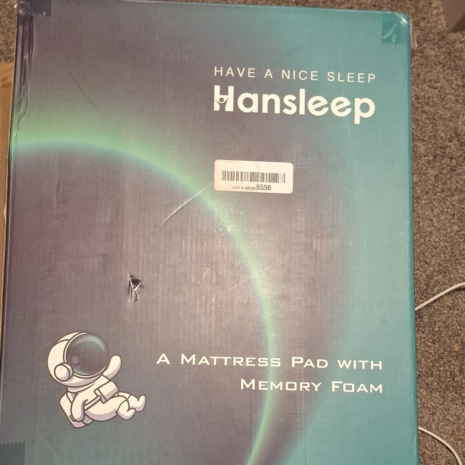 Hansleep Full Mattress Pad Memory Foam White XD04R01T23 Bedroom Adults 75x54in