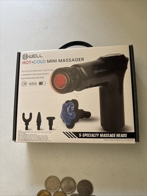 B-Well Hot Cold Mini Messager Rechargable Usb-c Portable Cordless Massage Gun