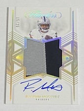 2025 Panini Flawless Raheem Mostert Star Swatch Jersey Patch Auto #/25 Raiders