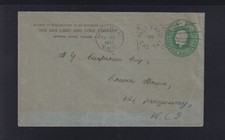 Great Britain Stationery Cover The Gas Light nd Coke Company 1937