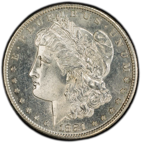 1881-S PCGS MS64 Morgan Dollar w/ Semi-Prooflike Fields (PL Obv) & Strong Strike