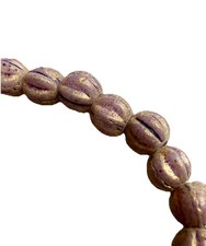 Czech Glass Melon Beads 3mm Matte Opaque Lilac Luster