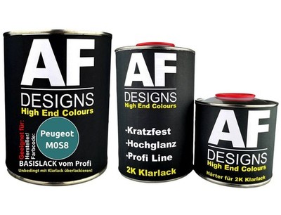 FÜR Peugeot M0S8 Bleu Baikal Metallic 2,5L Autolack Set Klarlack Härter