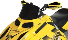 Powermadd Cobra Windshield-9.5in.-Black for 2005-2006 Ski-Doo GTX 380F