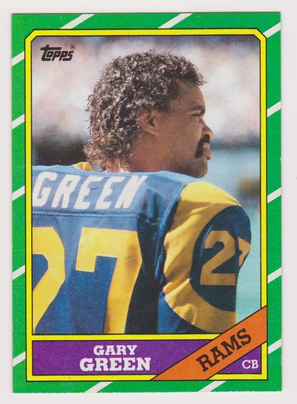 1986 Topps Gary Green #91 Los Angeles Rams NM or Better