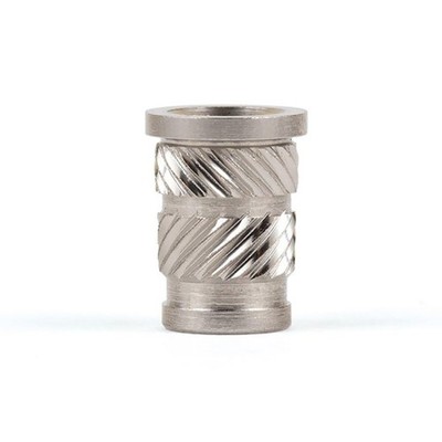 10 PCS Threaded Insert Plastic 3/816 Straight Flanged Stainless Steel Thread