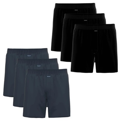 AMMANN Herren Boxershorts 3er Pack - Jersey Boxershorts Basic Cotton, lockere...