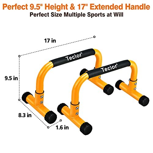 Barra Push Up, Barre Parallele per L-sit & Dip, Resistente No Oscillazione Parallela - Foto 3 di 7