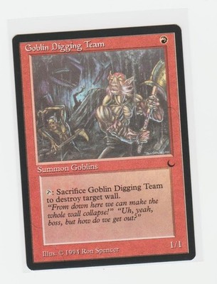 Magic the Gathering ~ MTG ~ 1x Goblin Digging Team ~ M/NM ~ THE DARK
