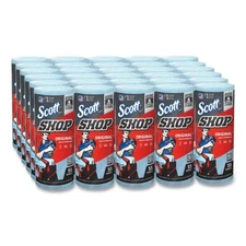 Scott Shop Towels Standard Roll 9.4 X 11 Blue (55 Sheets Per Roll, 30 Rolls Per