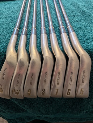 #ad Cobra Lady Oversize Iron Set 5 PW SW 8 Clubs Graphite Shafts RH Womens Golf $149.99