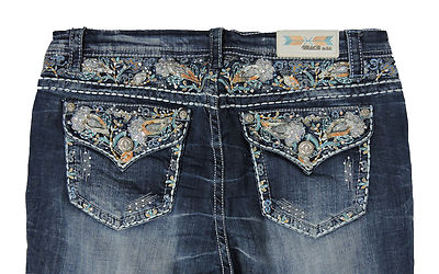 LA Women Plus Bootcut Jeans Mid Rise 