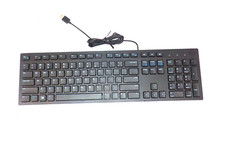 Dell OEM USB Wired Slim Keyboard KB216P Black 6WMN0