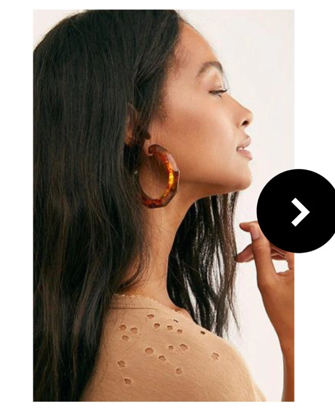 Free people hoop best sale earrings