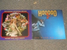 HOODOO RHYTHM DEVILS lot 2x LP what the kids want ALL KIDDING ASIDE autographed