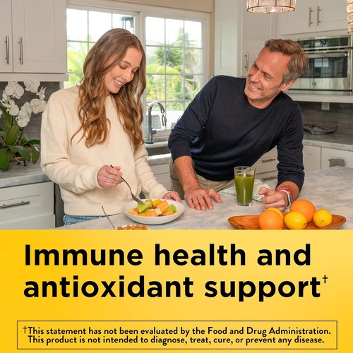 C with Vitamin D3 and Zinc, Dietary Supplement for Immune Support, 60 Tablets, 6 - Picture 2 of 7