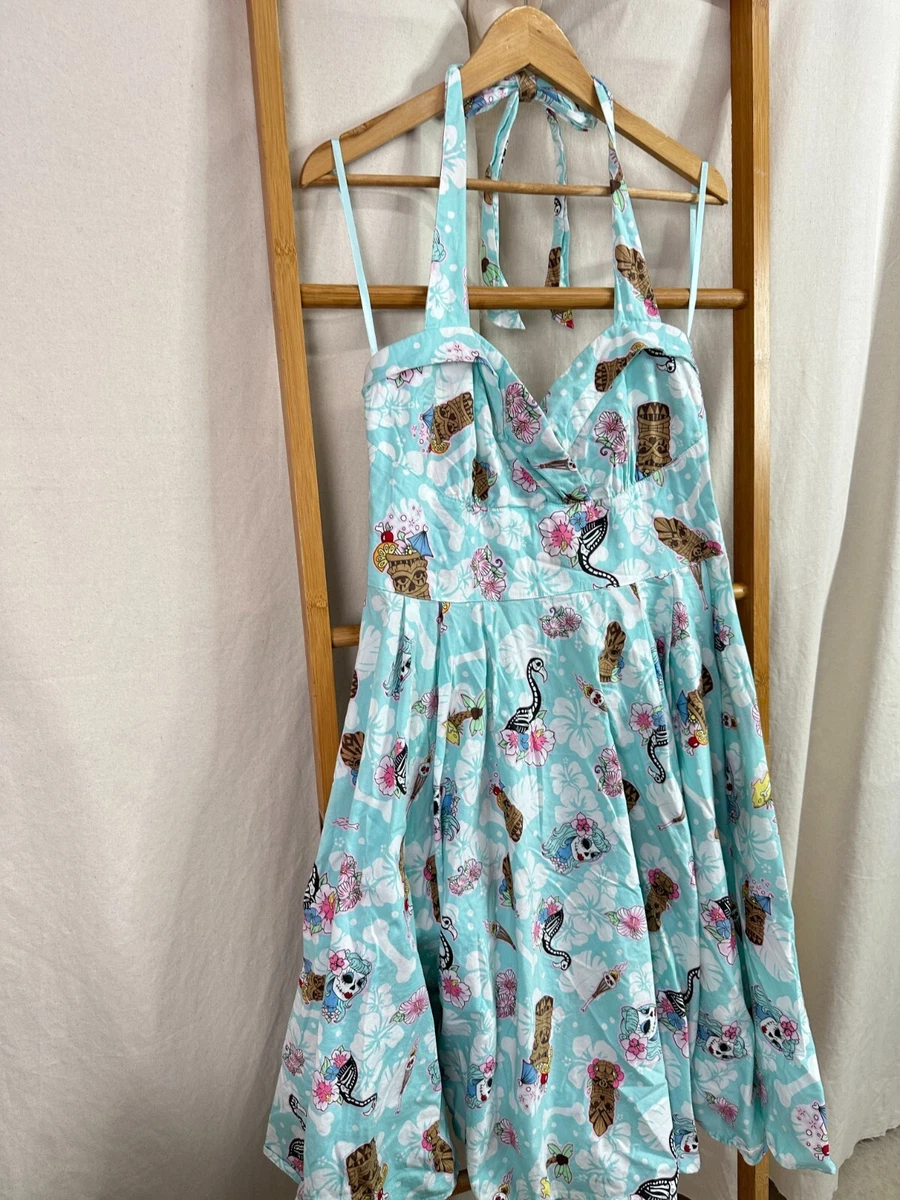 Halter neck hotsell rockabilly dress
