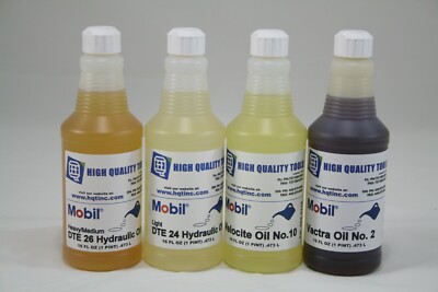 4 Pints  #26 DTE ,#24 DTE, #10 Velocite, #2 Vactra Oils Mobil