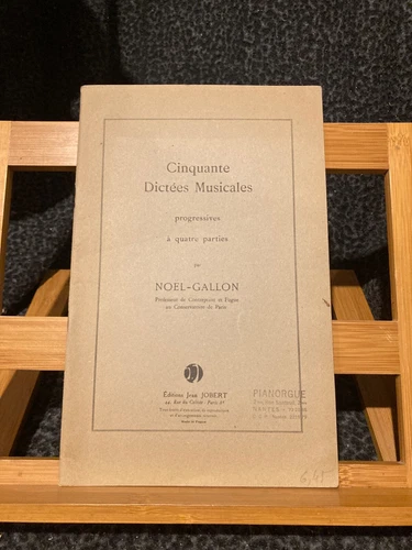 Noel-Gallon Cinquante dictées musicales progressives 4 parties ed. Jean Jobert