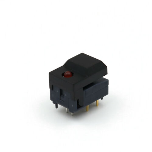 7Pcs PB86-A1 Red LED 7 Colors 6Pin Momentary SPDT Square Push Button Switch - Picture 3 of 6