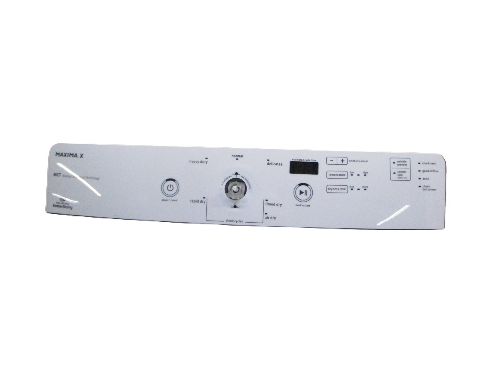 WHIRLPOOL DRYER CONTROL PANEL PART # W10491032