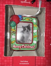 Hallmark Meowy Christmas Picture Frame Ornament For Your Kitty - 2010