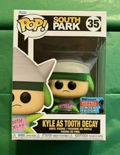Funko Pop ECCC 2021 Exclusive Kyle as Tooth Decay South Park with Fall Sticker