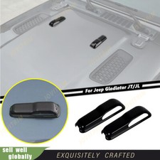 For Jeep Gladiator JT/JL 18-25 Accessories Black 2P Car Engine Hood Hinge Cover