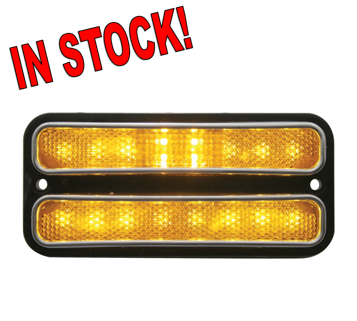 United Pacific CML6872R-2 1968-72 Chevy Truck LED Red Rear Side Marker Light Set