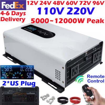 5000W 6000W 8000W 12000W Solar Off Grid 110V 220V Pure Sine Wave Power ...