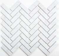 FischgräT Mosaikfliese Keramik Steinoptik Weiß Fliesenspiegel KüChe MOS24-SO10