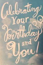 Happy Birthday Celebrating Your Birthday And You 5  x7  Hallmark Greeting Card