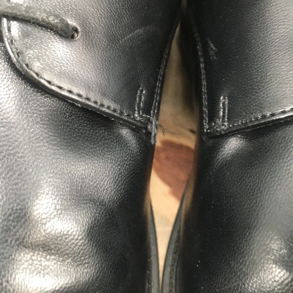 Croft & Barrow платье туфли мужские 9 шириной Denver Oxford черный искусственной кожи шнурует вверх - Изображение 4 из 4