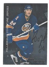 1999 BAP MILLENNIUM #154 GINO ODJICK (DEC.2023) AUTOGRAPHED CARD MINT !