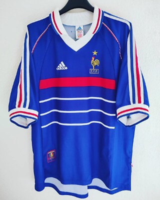 FRANCE 1998 WC Zidane 10 camiseta shirt trikot maillot maglia XL